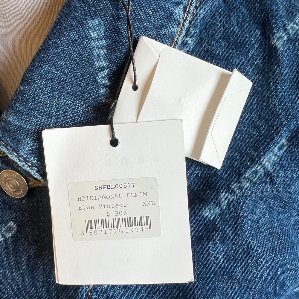 Brand new tags still on Sandro denim monogram jacket